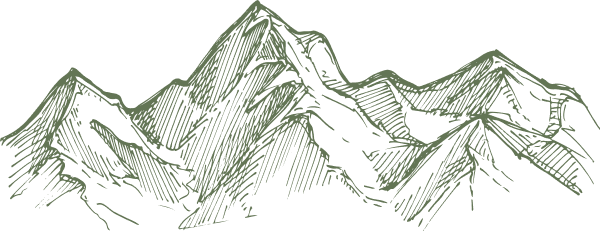 Strichzeichnung Tiroler Berge