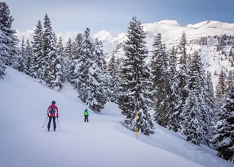 Skigebiet bei Mayhrhofen in Tirol