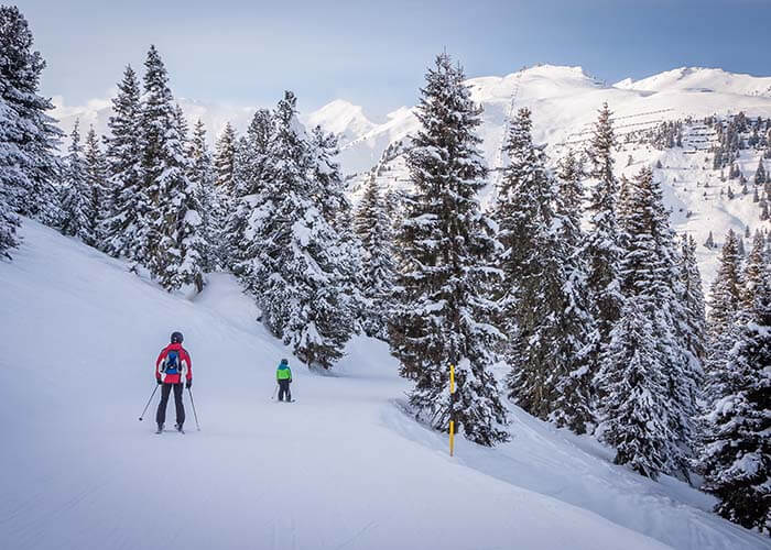 Skigebiet bei Mayhrhofen in Tirol